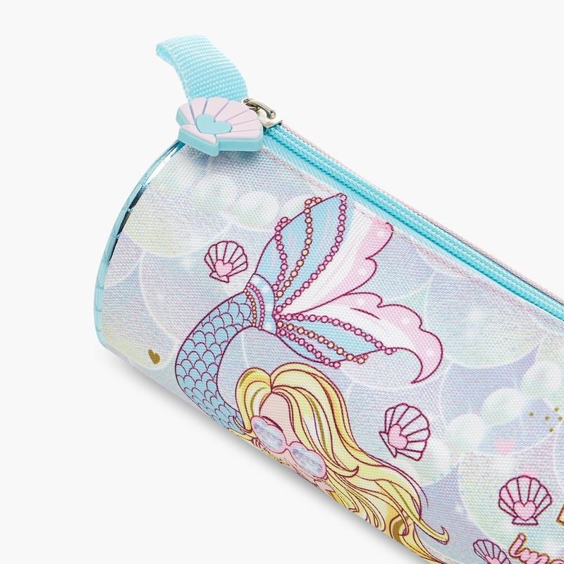 sami_studio Pouch-Mermaid-Collection-1 Cmprt-Zip (Polyester ) Multicolour \ 22X8X8 - Image 5